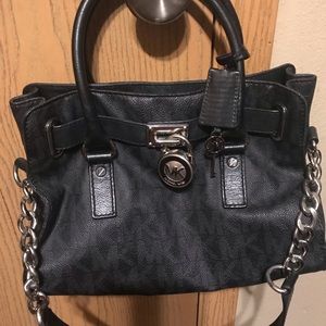 ***SOLD***Leather Handbag with working lock key